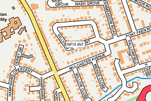 NP19 4NT map - OS OpenMap – Local (Ordnance Survey)