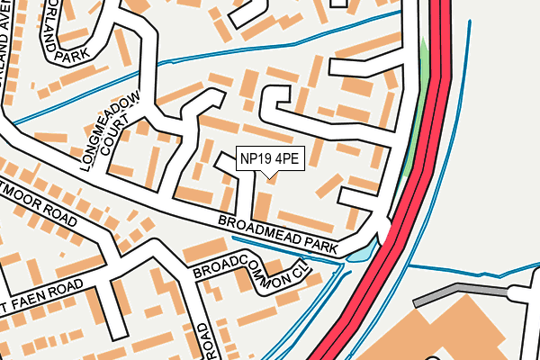 NP19 4PE map - OS OpenMap – Local (Ordnance Survey)
