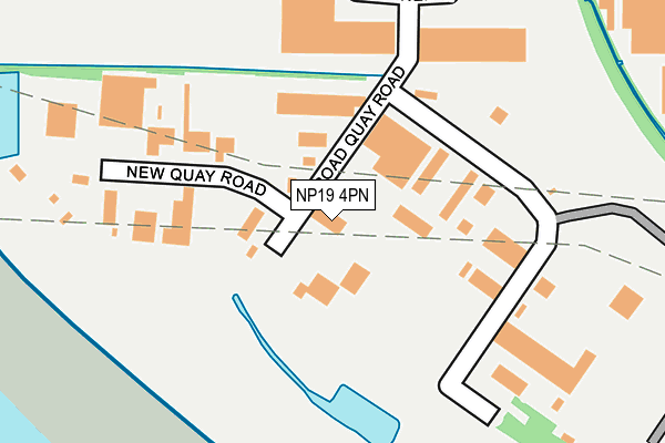 NP19 4PN map - OS OpenMap – Local (Ordnance Survey)