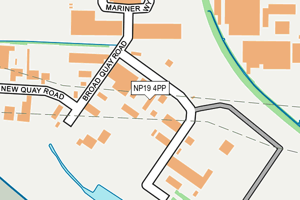 NP19 4PP map - OS OpenMap – Local (Ordnance Survey)