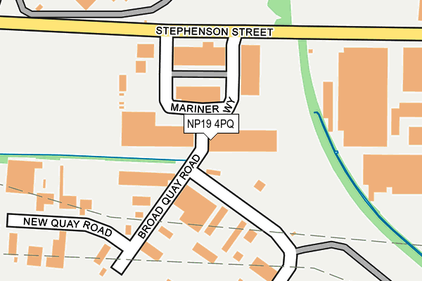 NP19 4PQ map - OS OpenMap – Local (Ordnance Survey)