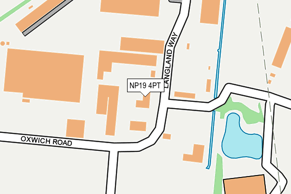 NP19 4PT map - OS OpenMap – Local (Ordnance Survey)