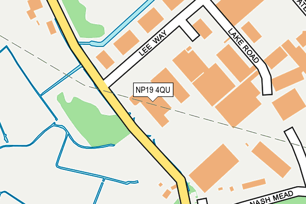 NP19 4QU map - OS OpenMap – Local (Ordnance Survey)