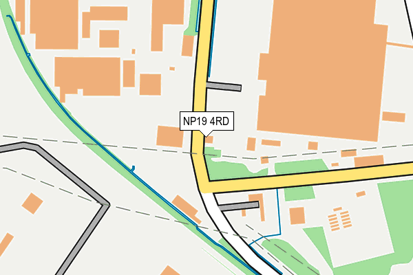 NP19 4RD map - OS OpenMap – Local (Ordnance Survey)