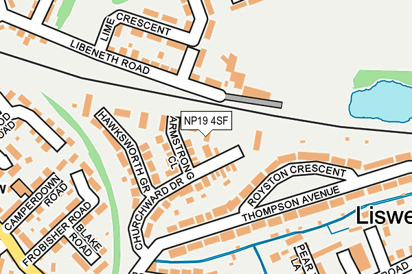 NP19 4SF map - OS OpenMap – Local (Ordnance Survey)