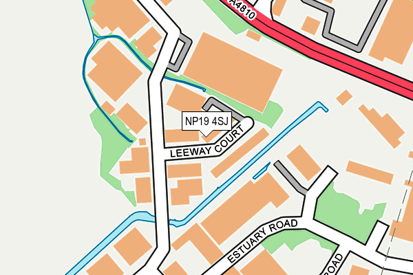 NP19 4SJ map - OS OpenMap – Local (Ordnance Survey)