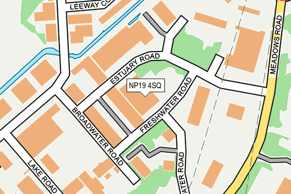 NP19 4SQ map - OS OpenMap – Local (Ordnance Survey)
