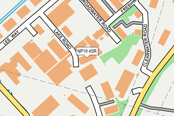 NP19 4SR map - OS OpenMap – Local (Ordnance Survey)