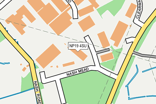 NP19 4SU map - OS OpenMap – Local (Ordnance Survey)
