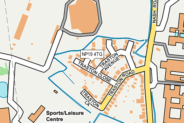 NP19 4TG map - OS OpenMap – Local (Ordnance Survey)