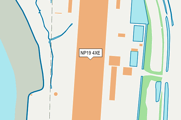 NP19 4XE map - OS OpenMap – Local (Ordnance Survey)