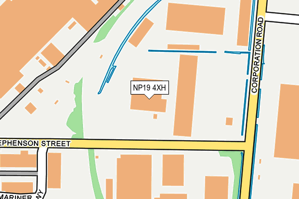 NP19 4XH map - OS OpenMap – Local (Ordnance Survey)