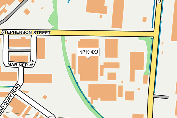 NP19 4XJ map - OS OpenMap – Local (Ordnance Survey)