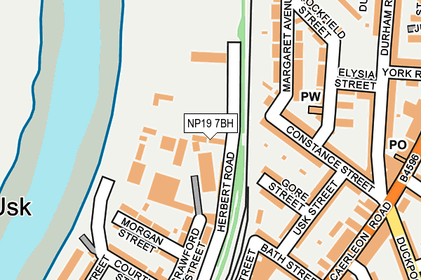 NP19 7BH map - OS OpenMap – Local (Ordnance Survey)