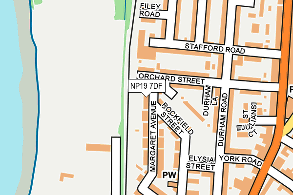 NP19 7DF map - OS OpenMap – Local (Ordnance Survey)