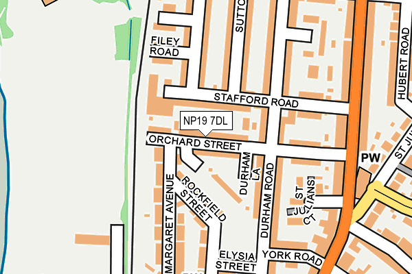 NP19 7DL map - OS OpenMap – Local (Ordnance Survey)