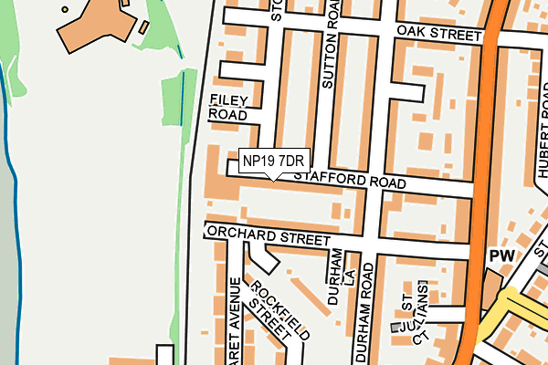 NP19 7DR map - OS OpenMap – Local (Ordnance Survey)