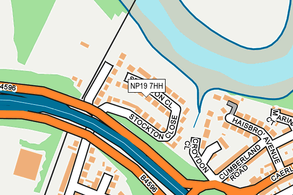 NP19 7HH map - OS OpenMap – Local (Ordnance Survey)