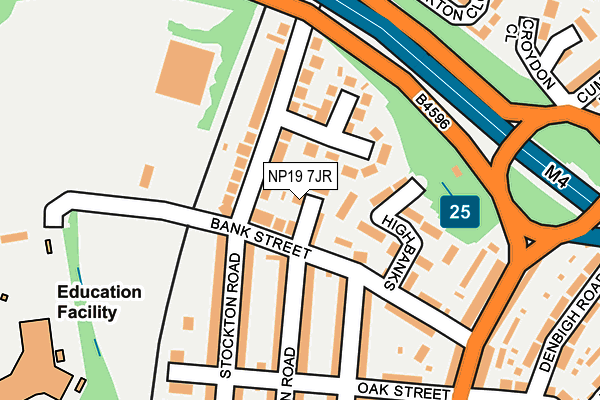 NP19 7JR map - OS OpenMap – Local (Ordnance Survey)