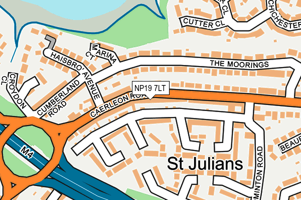 NP19 7LT map - OS OpenMap – Local (Ordnance Survey)