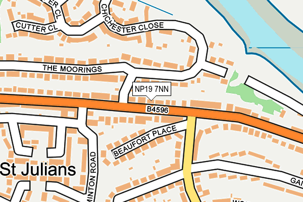 NP19 7NN map - OS OpenMap – Local (Ordnance Survey)