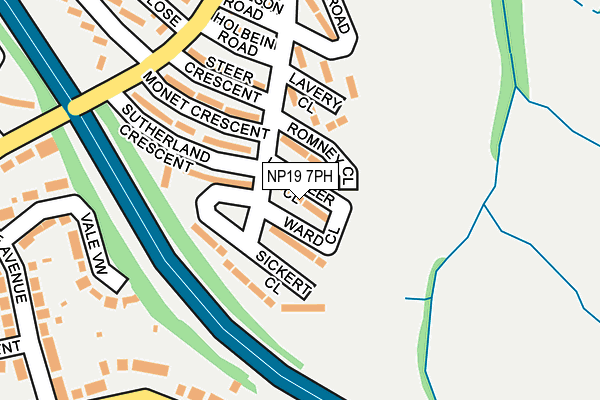 NP19 7PH map - OS OpenMap – Local (Ordnance Survey)