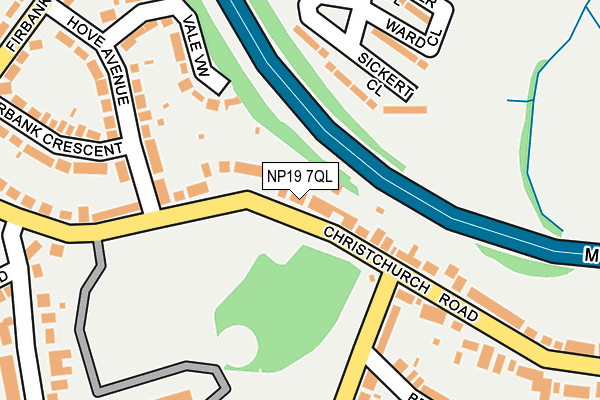 NP19 7QL map - OS OpenMap – Local (Ordnance Survey)