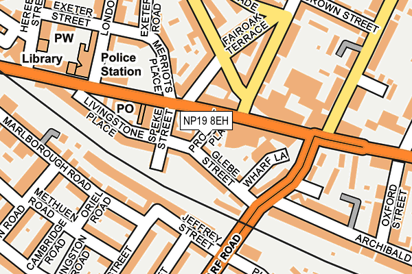 NP19 8EH map - OS OpenMap – Local (Ordnance Survey)