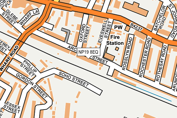 NP19 8EQ map - OS OpenMap – Local (Ordnance Survey)