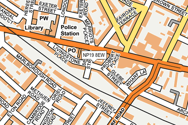 NP19 8EW map - OS OpenMap – Local (Ordnance Survey)