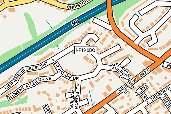 NP19 9DQ map - OS OpenMap – Local (Ordnance Survey)