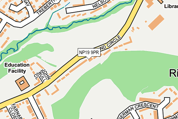 NP19 9PR map - OS OpenMap – Local (Ordnance Survey)