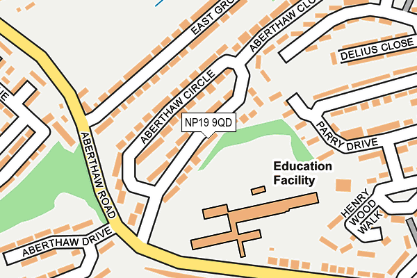 NP19 9QD map - OS OpenMap – Local (Ordnance Survey)