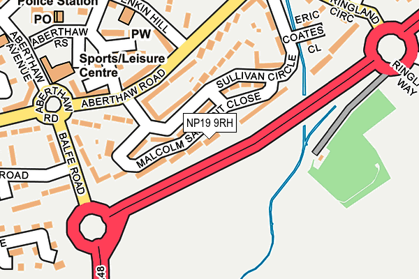NP19 9RH map - OS OpenMap – Local (Ordnance Survey)