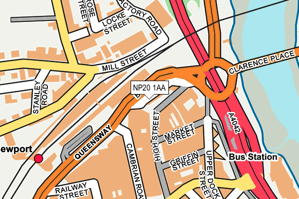 NP20 1AA map - OS OpenMap – Local (Ordnance Survey)