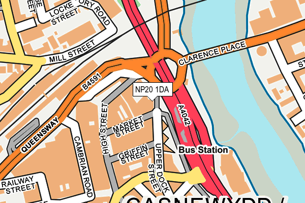 NP20 1DA map - OS OpenMap – Local (Ordnance Survey)