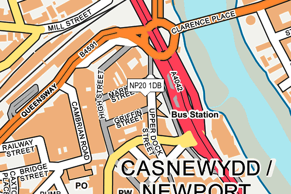 NP20 1DB map - OS OpenMap – Local (Ordnance Survey)