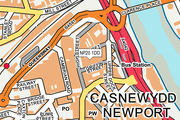 NP20 1DD map - OS OpenMap – Local (Ordnance Survey)