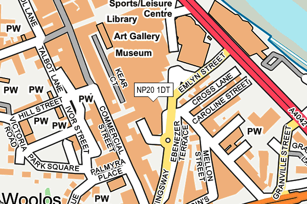 NP20 1DT map - OS OpenMap – Local (Ordnance Survey)