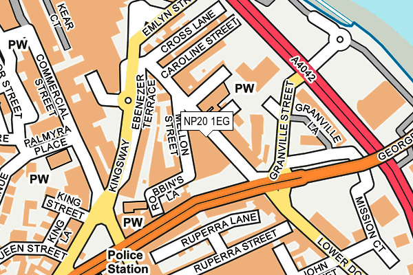 NP20 1EG map - OS OpenMap – Local (Ordnance Survey)