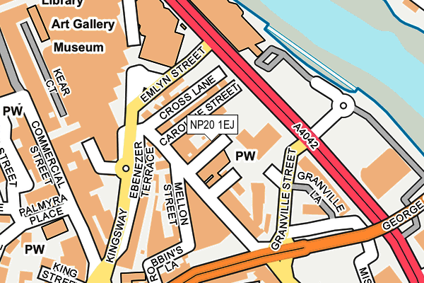 NP20 1EJ map - OS OpenMap – Local (Ordnance Survey)