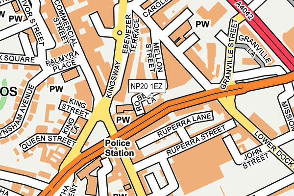 NP20 1EZ map - OS OpenMap – Local (Ordnance Survey)