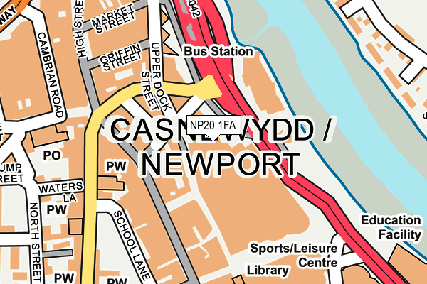 NP20 1FA map - OS OpenMap – Local (Ordnance Survey)