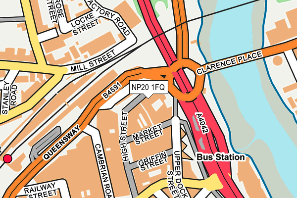 NP20 1FQ map - OS OpenMap – Local (Ordnance Survey)