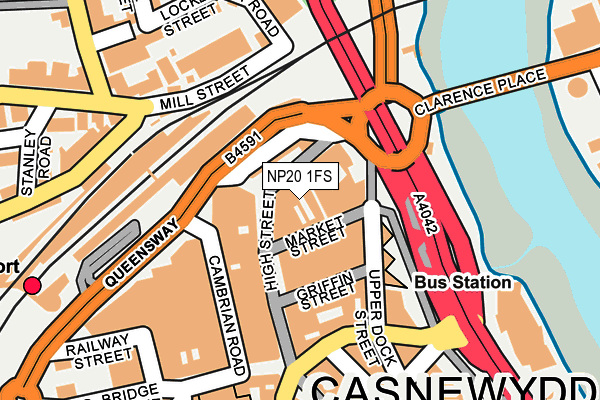 NP20 1FS map - OS OpenMap – Local (Ordnance Survey)