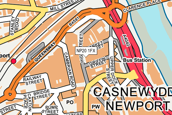 NP20 1FX map - OS OpenMap – Local (Ordnance Survey)