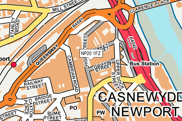 NP20 1FZ map - OS OpenMap – Local (Ordnance Survey)