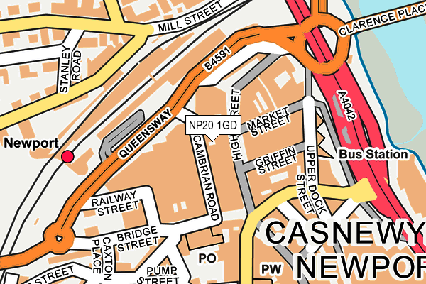 NP20 1GD map - OS OpenMap – Local (Ordnance Survey)
