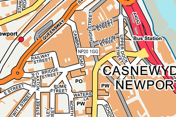 NP20 1GG map - OS OpenMap – Local (Ordnance Survey)