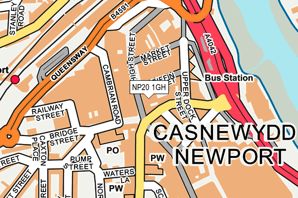 NP20 1GH map - OS OpenMap – Local (Ordnance Survey)